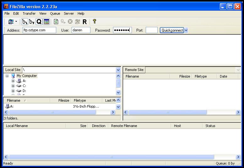 FileZilla FTP Program User's Guide