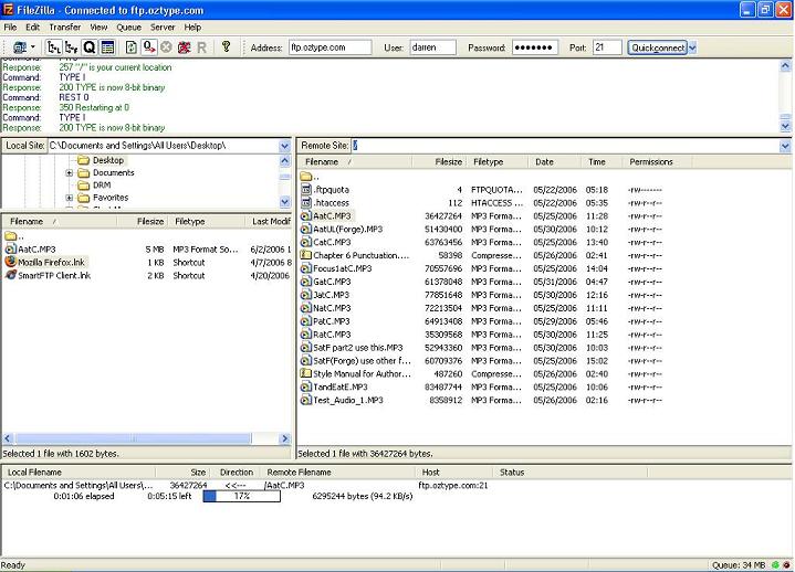 FileZilla FTP Program User's Guide